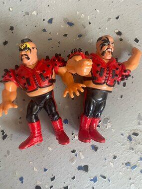 RARE WWF Legion Of Doom Animal + Hawk WWE Titan Hasbro Wrestling Figure 1991 LOD